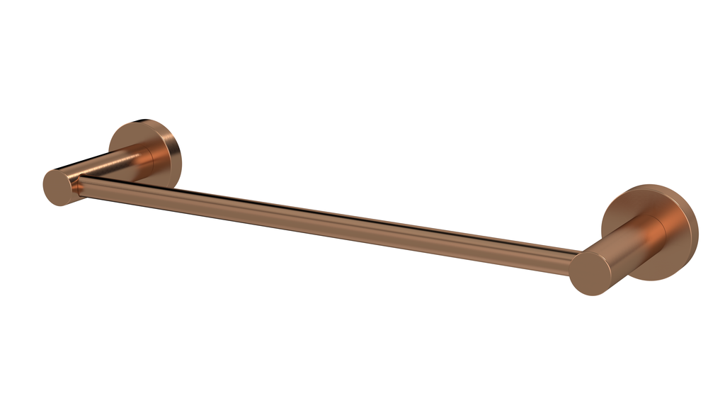 Round Single Towel Rail 300mm