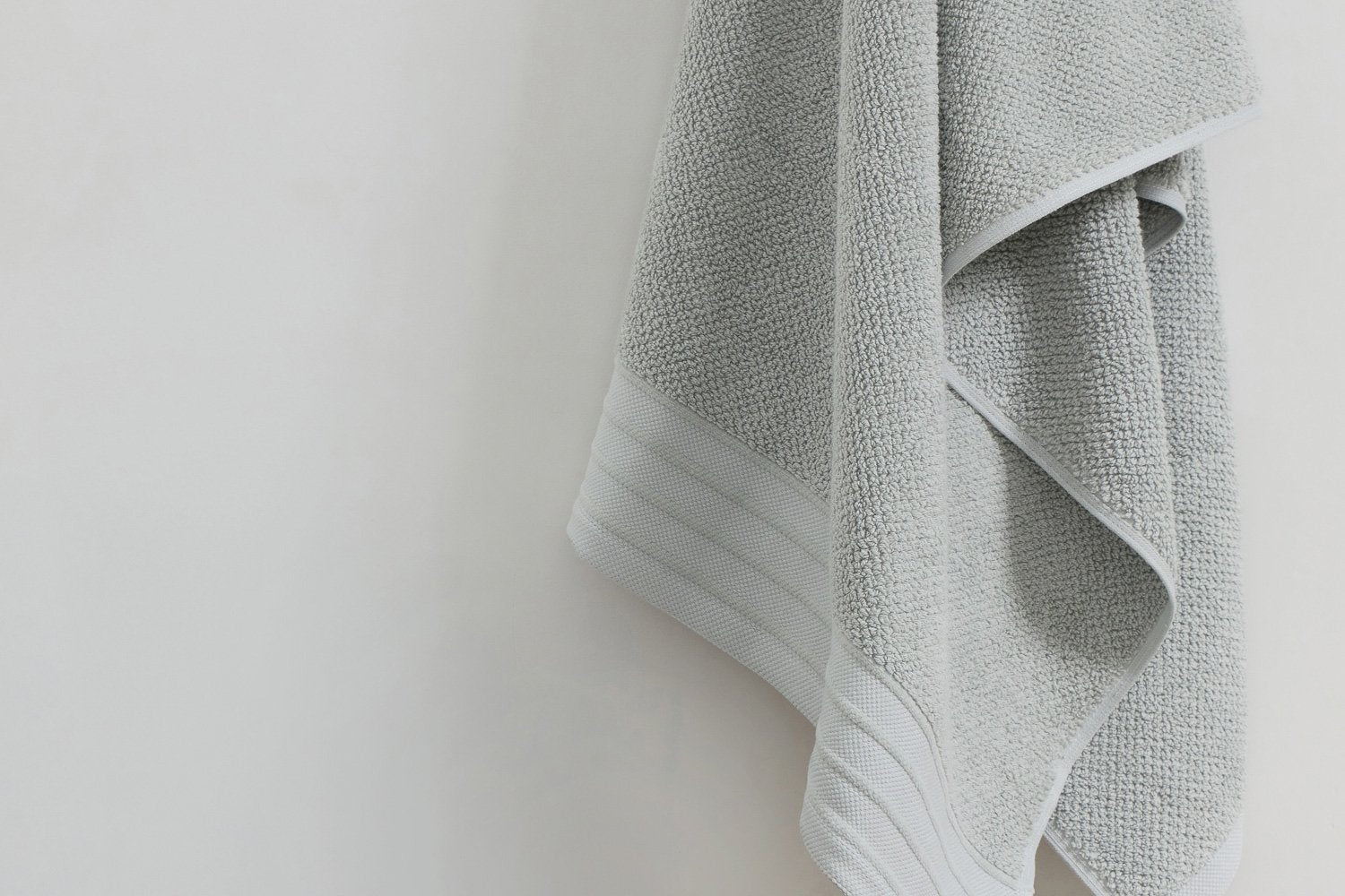 Pure Cotton Hand Towel - Jacquard, Dove