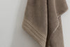 Pure Cotton Hand Towel - Jacquard, Mocha