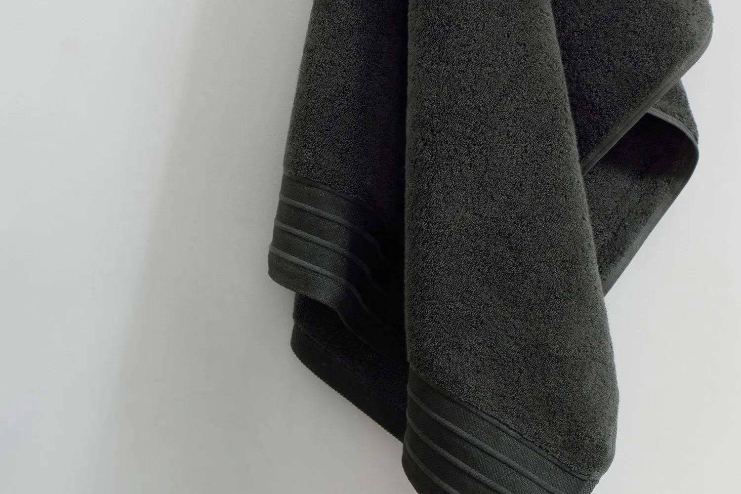 Pure Cotton Hand Towel - Luxe, Charcoal
