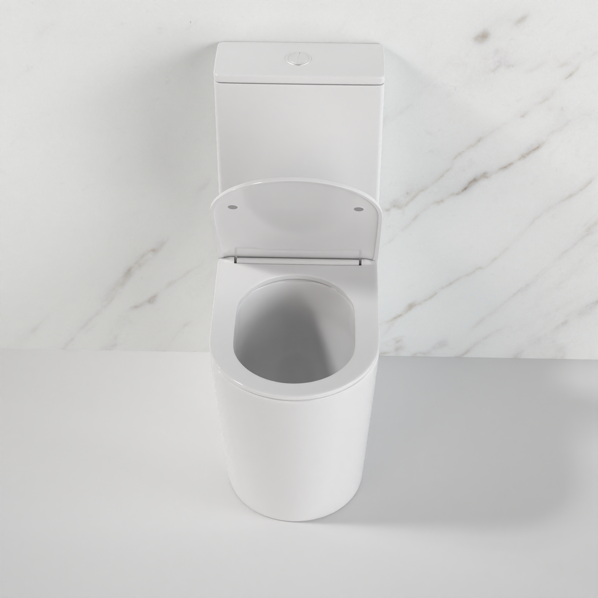 Azaria - Gloss White Rimless Toilet Suite w Geberit Cistern