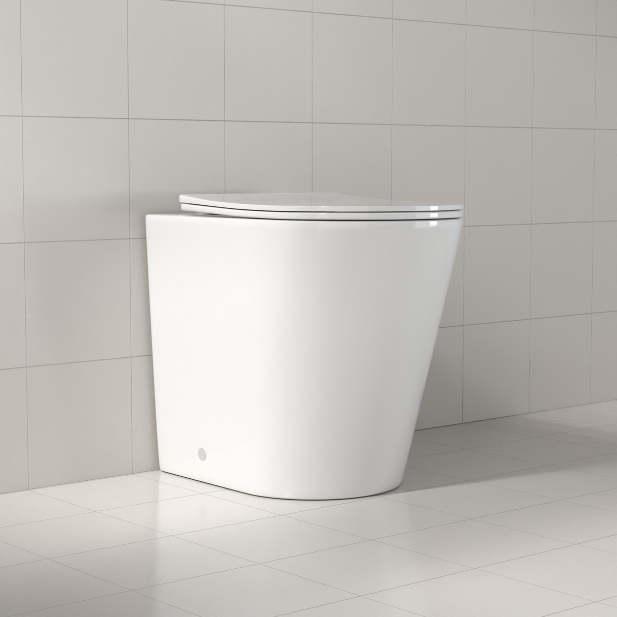 Azaria - Gloss White Rimless Tornado Floor Pan