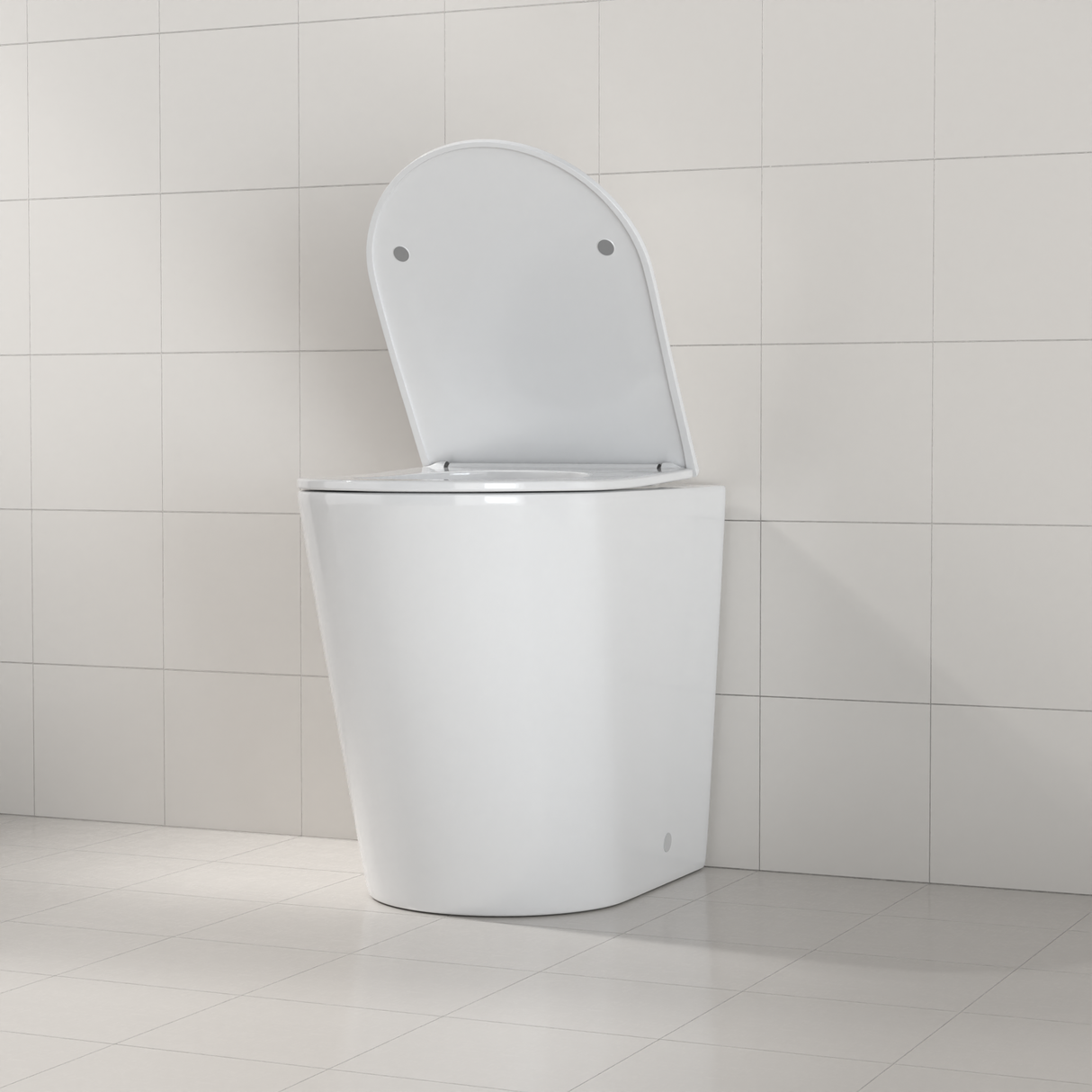 Azaria - Gloss White Rimless Tornado Floor Pan