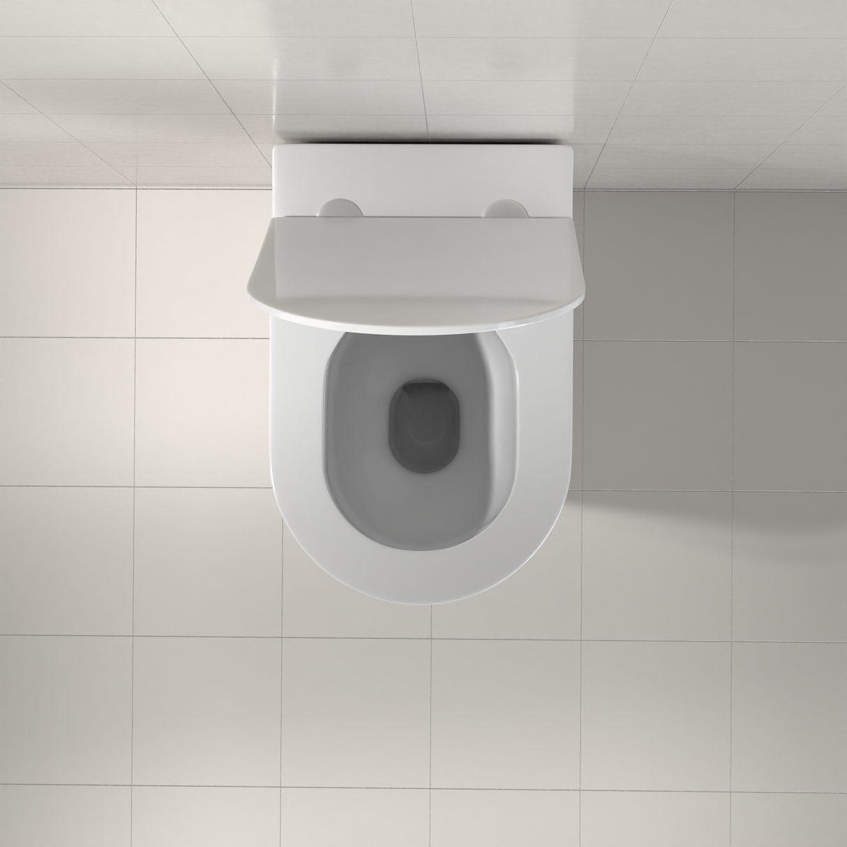 Azaria - Gloss White Rimless Tornado Floor Pan