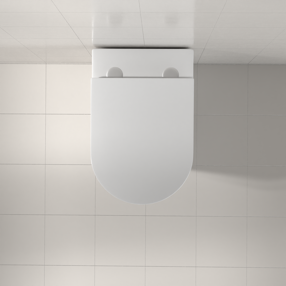 Azaria - Gloss White Rimless Tornado Floor Pan