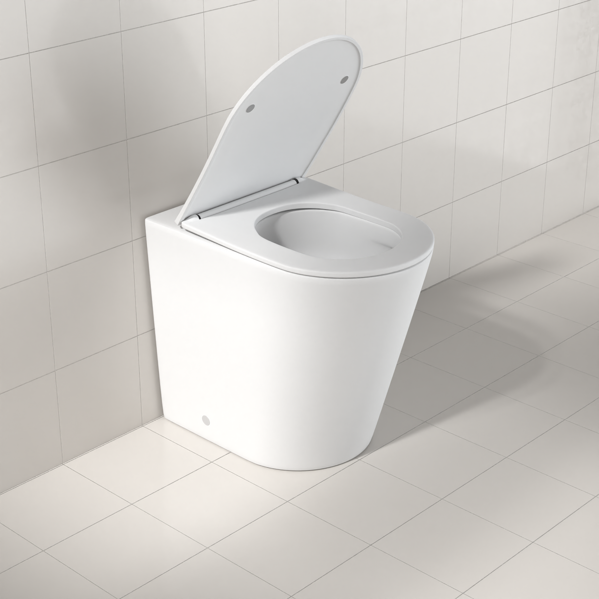 Azaria - Matte White Rimless Tornado Floor Pan