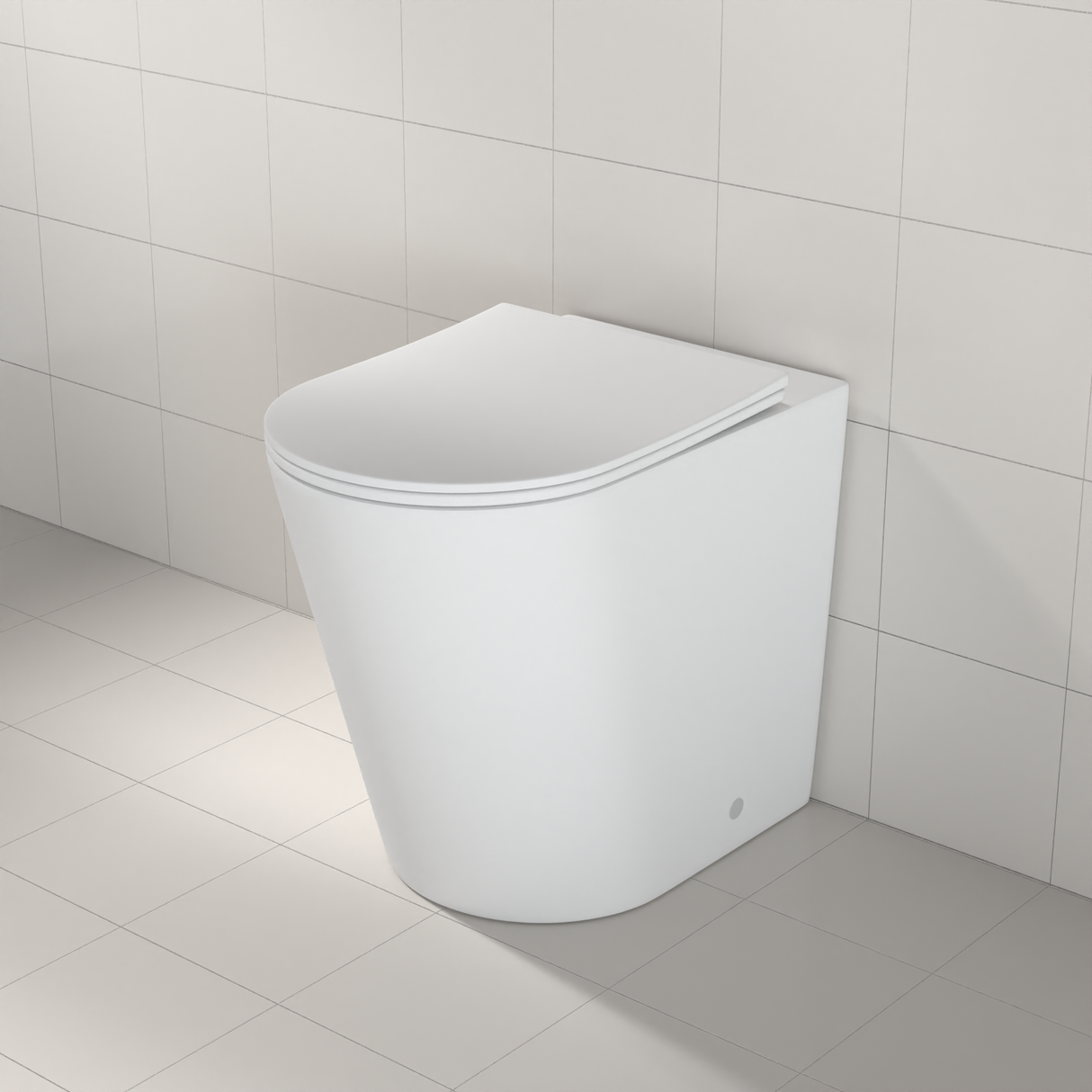 Azaria - Matte White Rimless Tornado Floor Pan