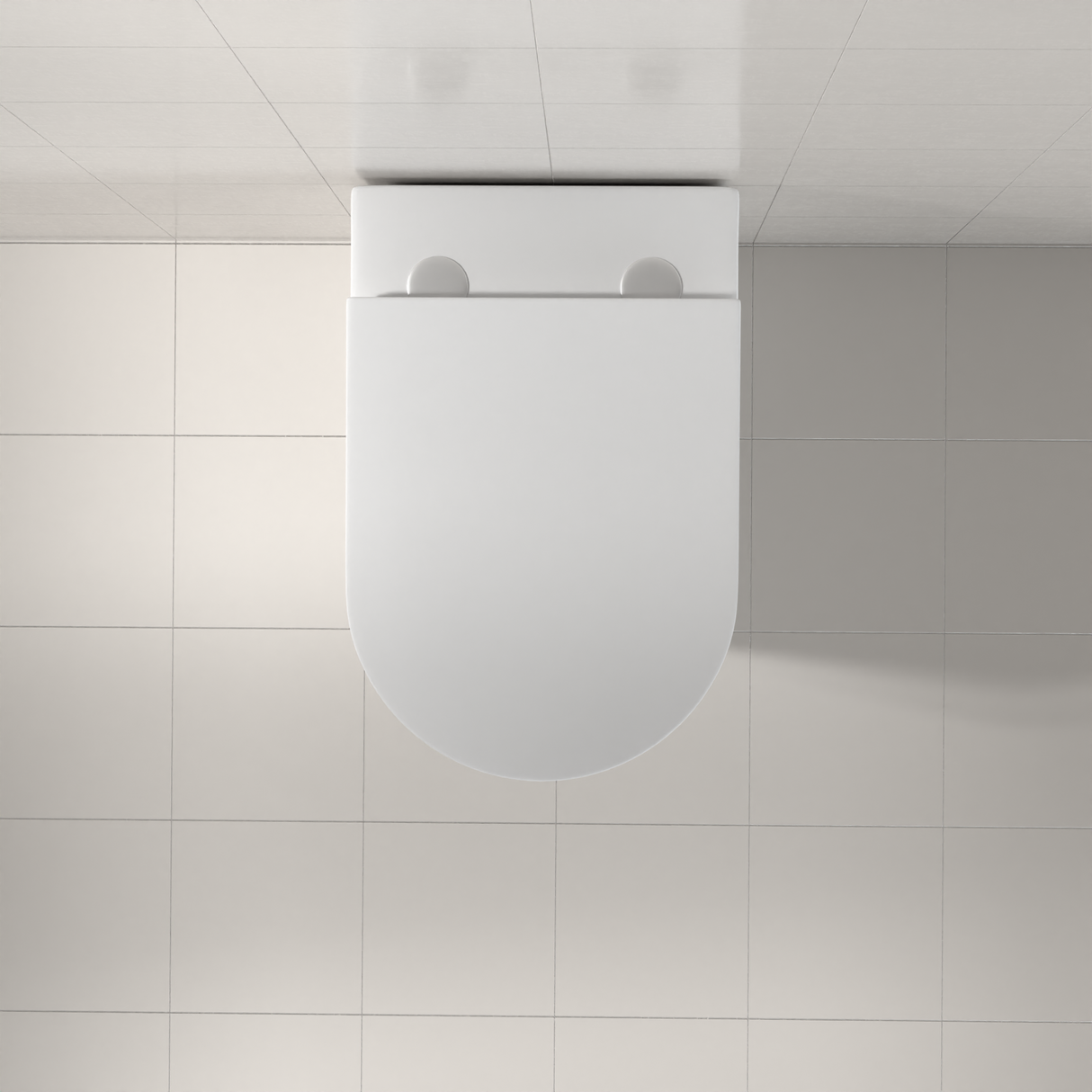 Azaria - Matte White Rimless Tornado Floor Pan