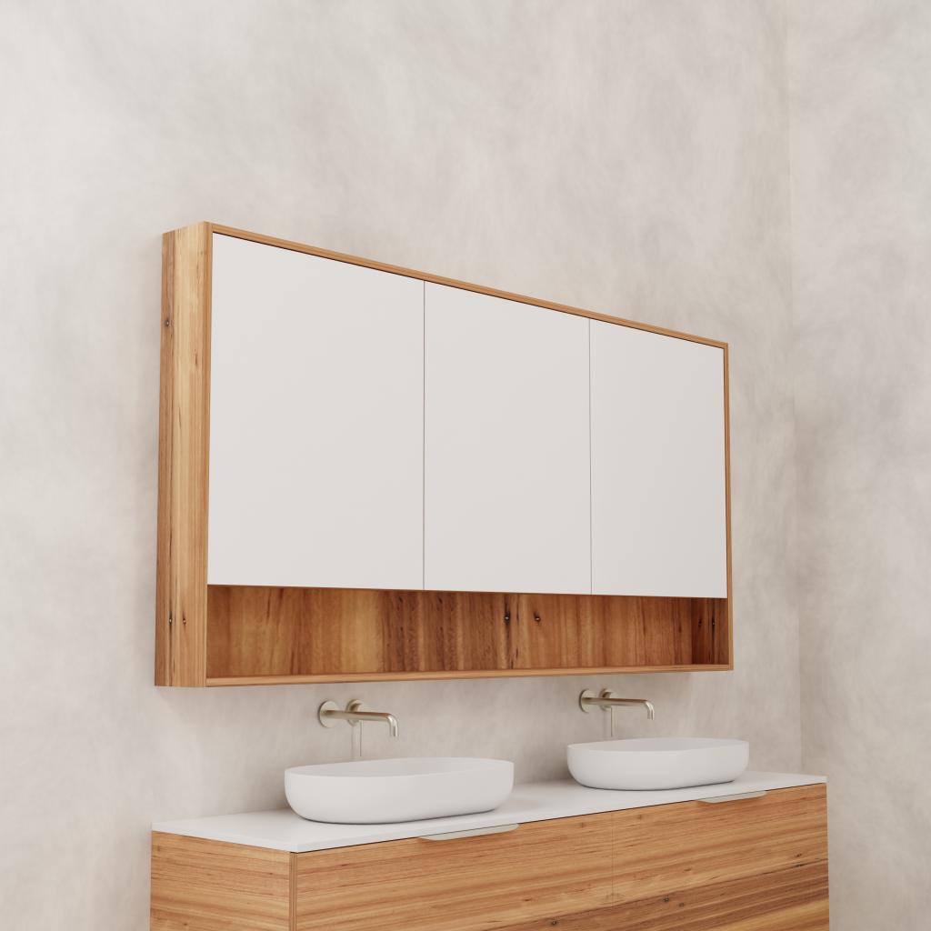 Carini - 1800mm Blackbutt Shaving Cabinet