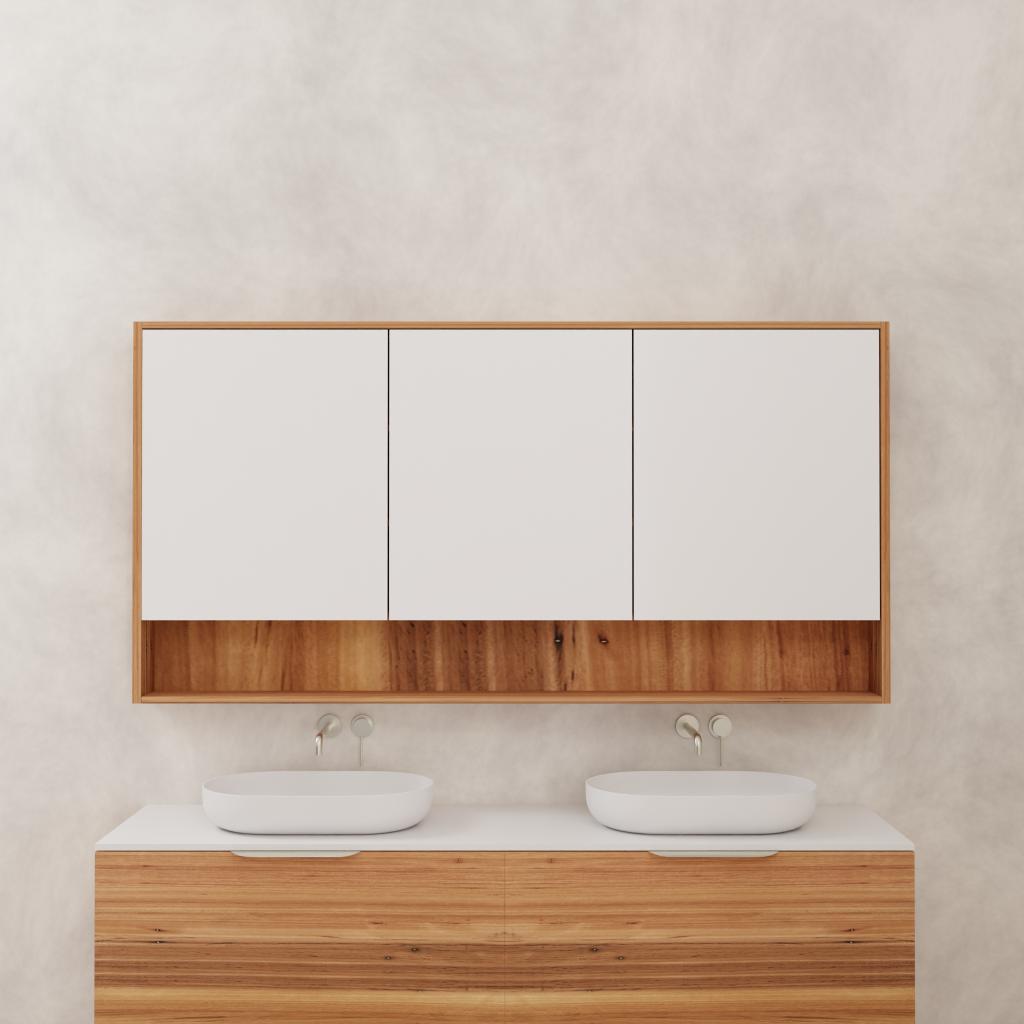 Carini - 1800mm Blackbutt Shaving Cabinet