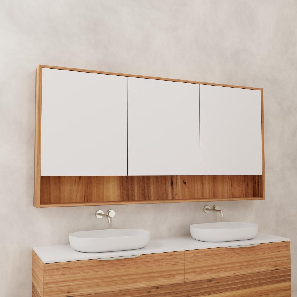 Carini - 1800mm Blackbutt Shaving Cabinet