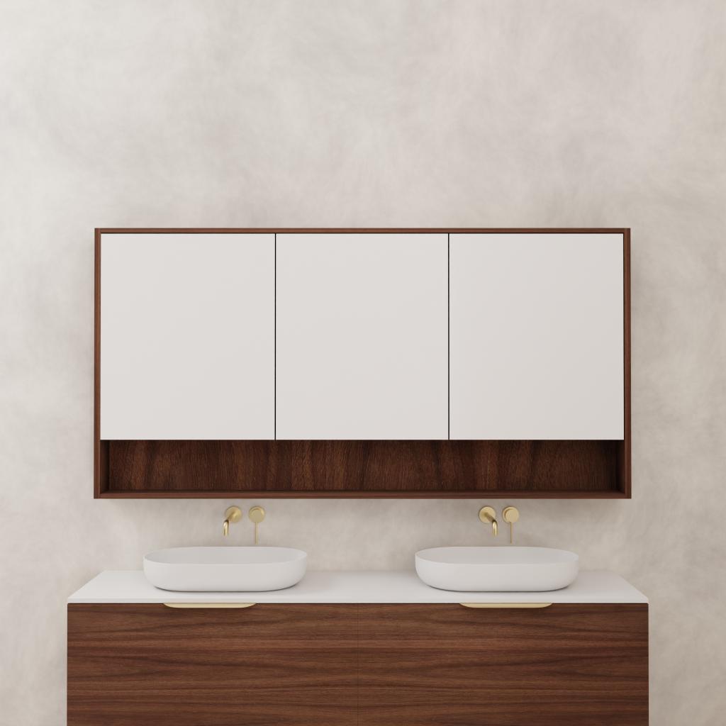Carini - 1800mm Walnut Shaving Cabinet