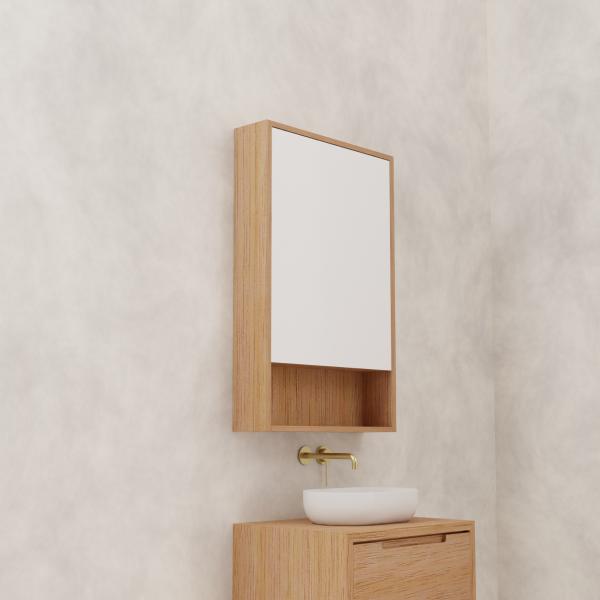 Carini - 600mm Victorian Ash Shaving Cabinet