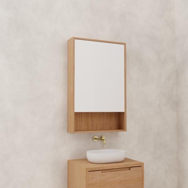 Carini - 600mm Victorian Ash Shaving Cabinet