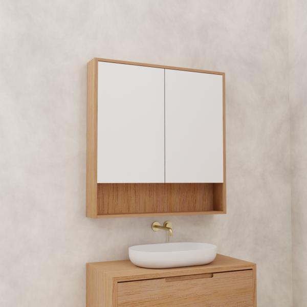 Carini - 900mm Victorian Ash Shaving Cabinet