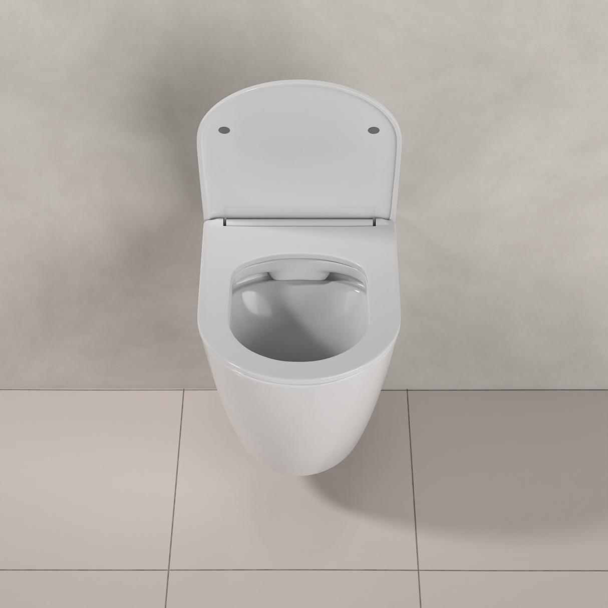 Icarus - Gloss White Rimless Wall Hung Pan w Soft-Close Seat