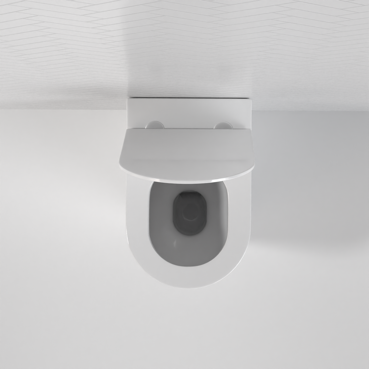 Vega - Gloss White Rimless Floor Pan w Soft-close Seat