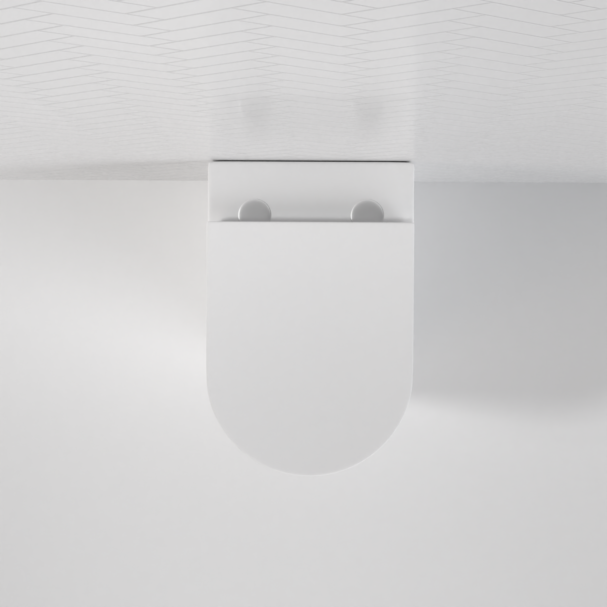 Vega - Matte White Rimless Floor Pan w Soft-close Seat