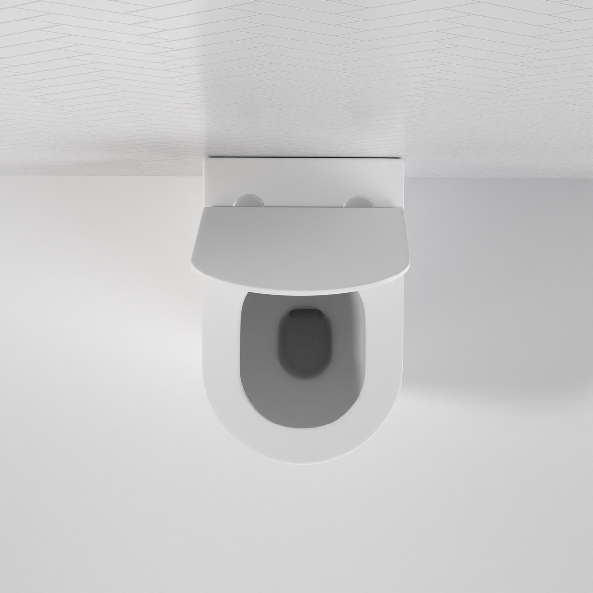 Vega - Matte White Rimless Floor Pan w Soft-close Seat