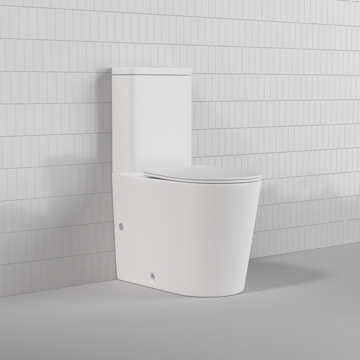 Vega - Matte White Rimless Toilet Suite w Geberit Cistern