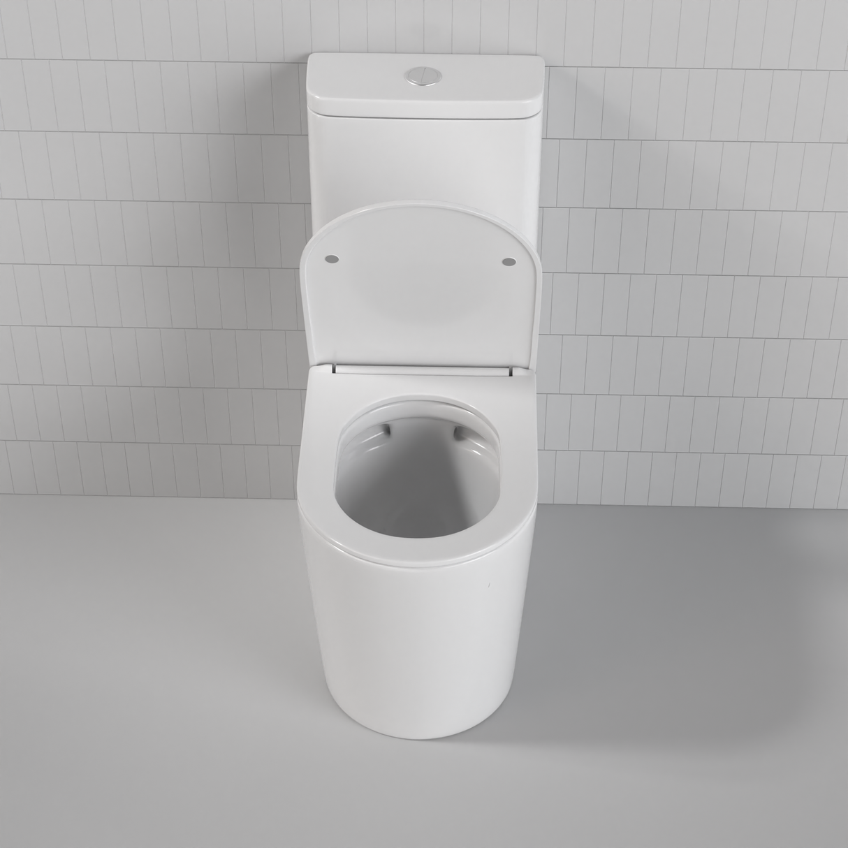 Vega - Gloss White Rimless Toilet Suite w Geberit Cistern