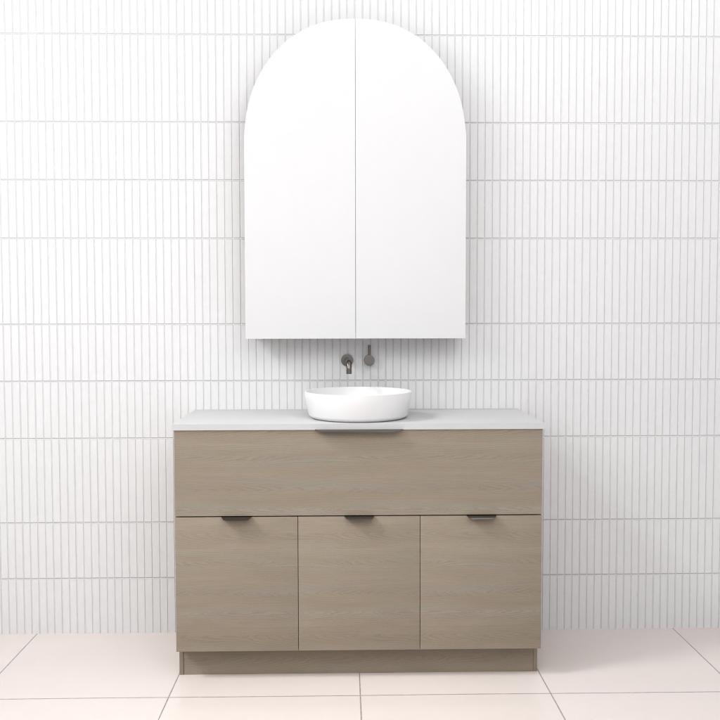 Marlee - 1200mm Smoked Ash Freestanding Vanity