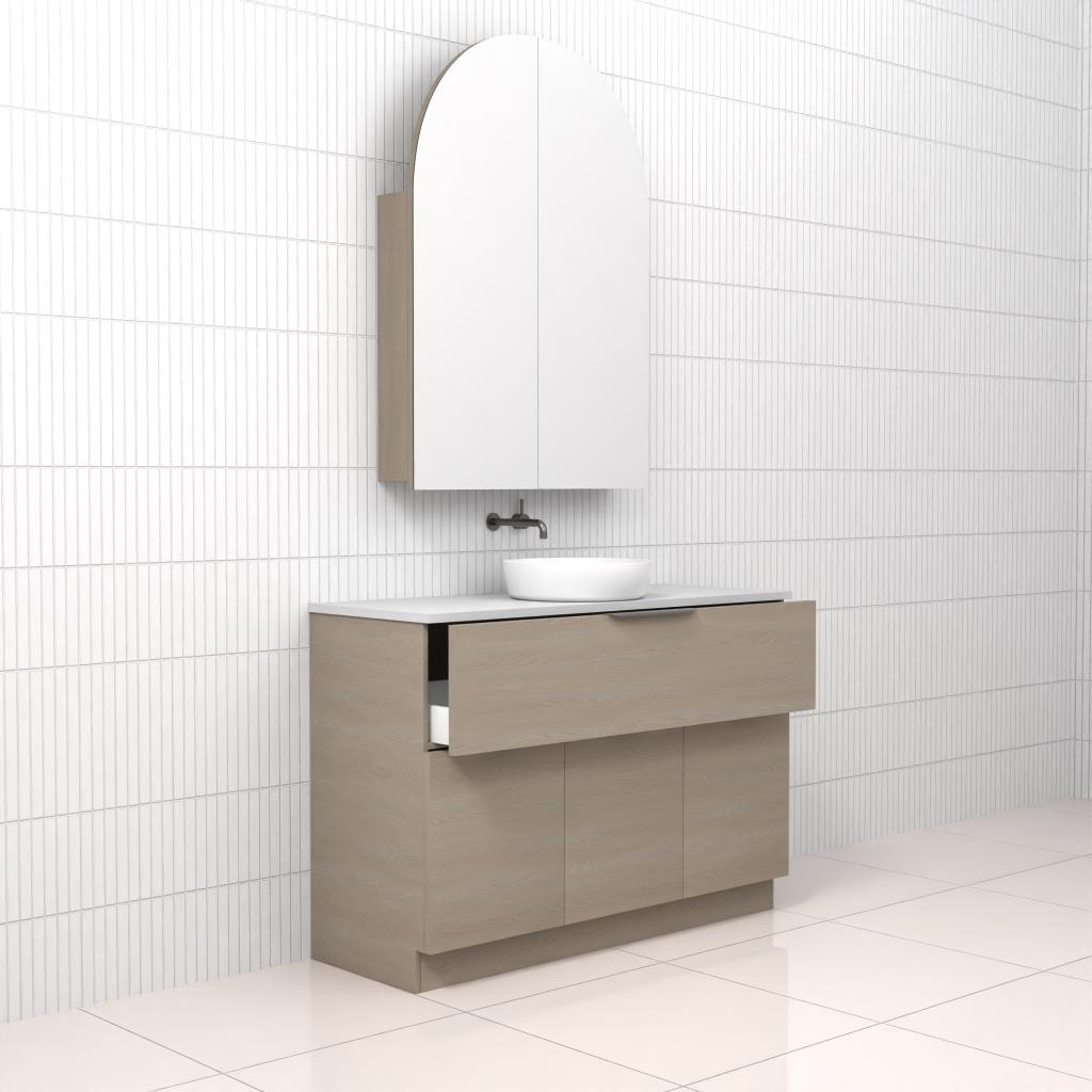 Marlee - 1200mm Smoked Ash Freestanding Vanity