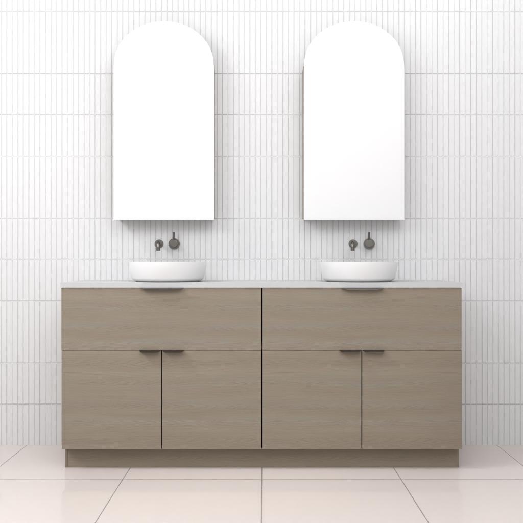 Marlee - 1800mm Smoked Ash Freestanding Vanity