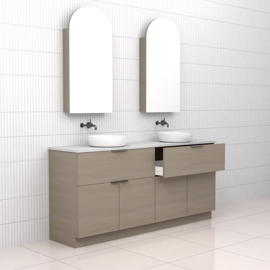 Marlee - 1800mm Smoked Ash Freestanding Vanity