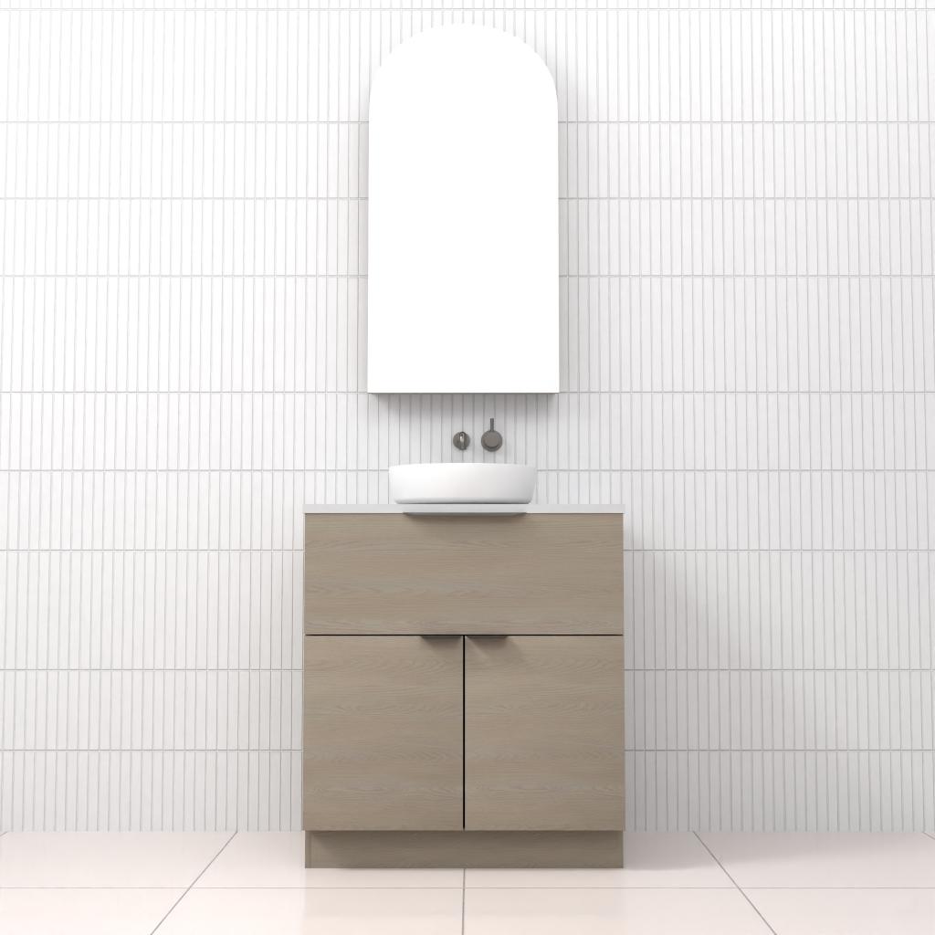Marlee - 750mm Smoked Ash Freestanding Vanity