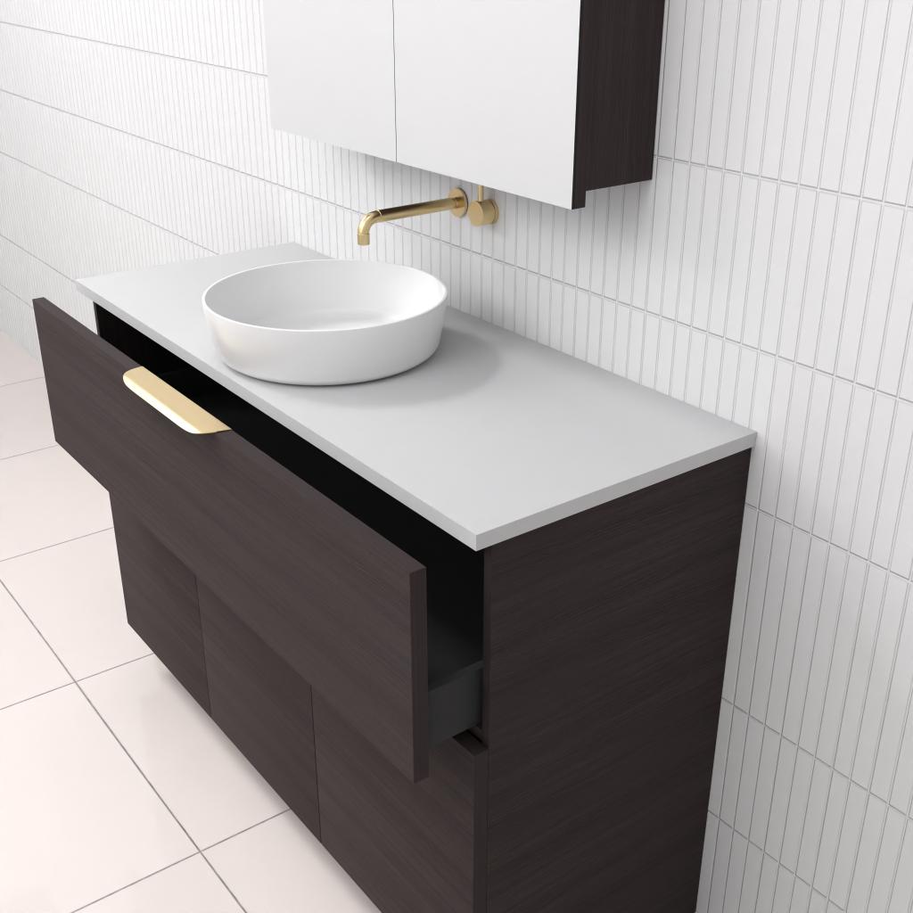 Marlee - 1200mm Espresso Oak Freestanding Vanity