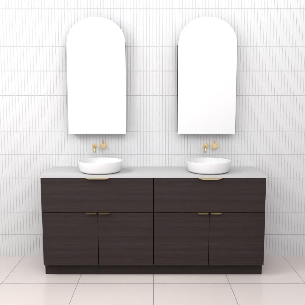 Marlee - 1800mm Espresso Oak Freestanding Vanity