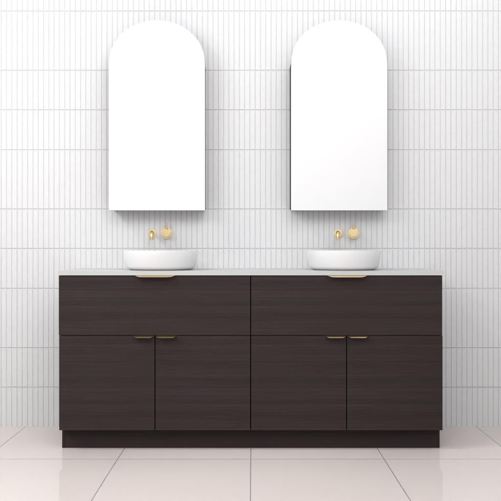 Marlee - 1800mm Espresso Oak Freestanding Vanity