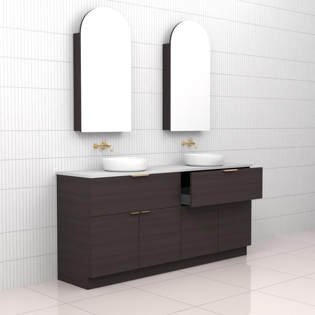 Marlee - 1800mm Espresso Oak Freestanding Vanity