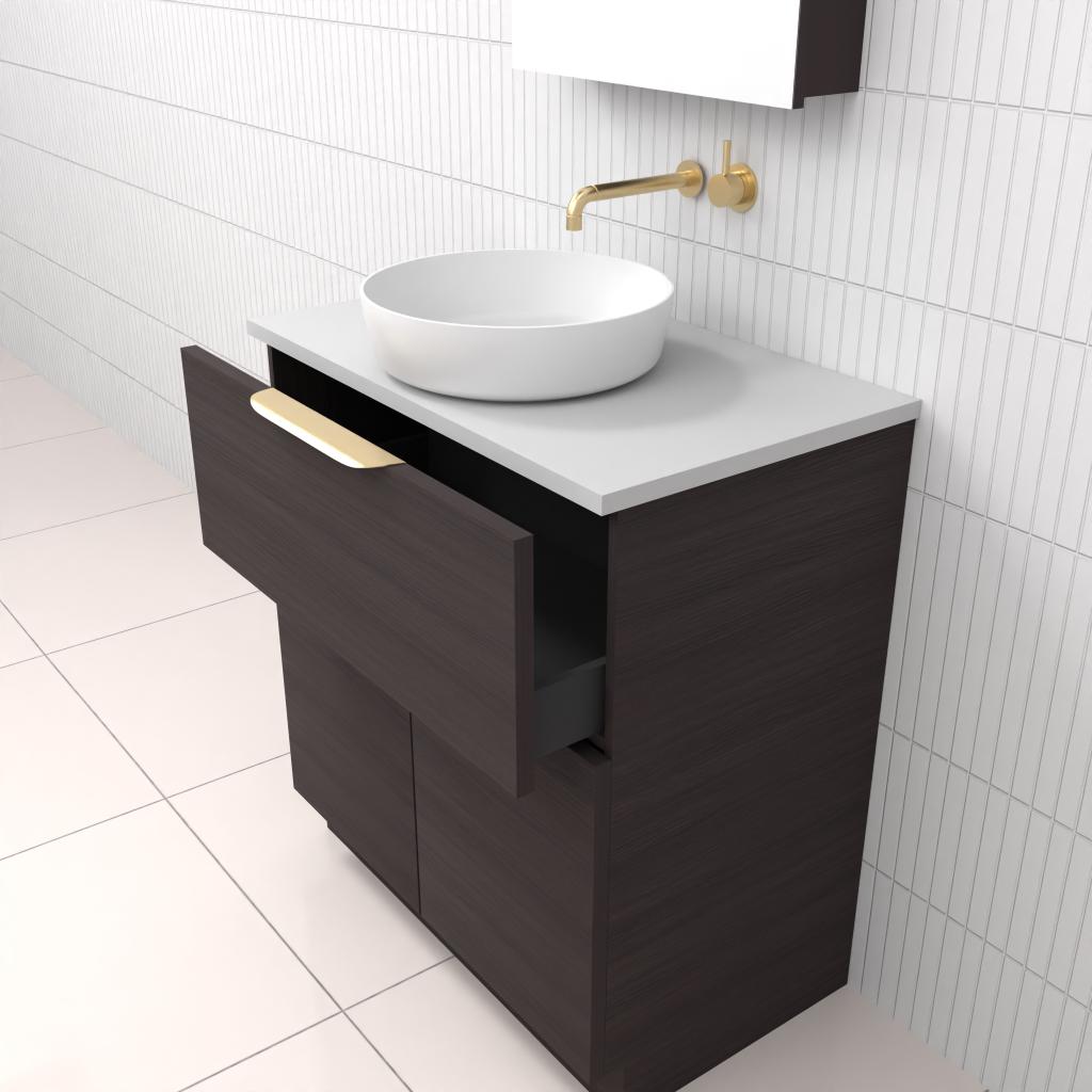 Marlee - 750mm Espresso Oak Freestanding Vanity