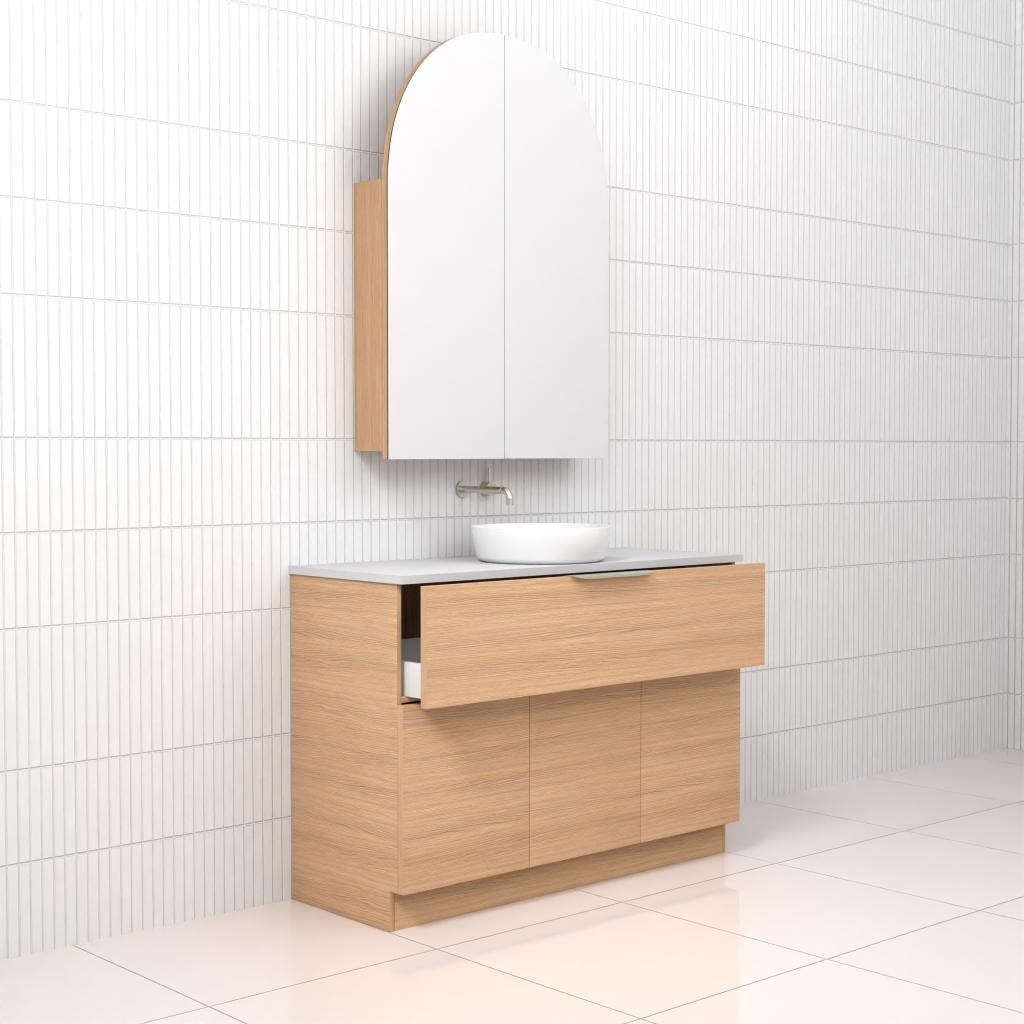 Marlee - 1200mm Nordic Oak Freestanding Vanity