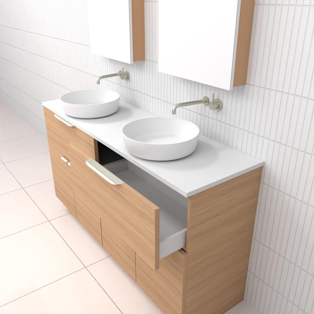 Marlee - 1500mm Nordic Oak Freestanding Vanity