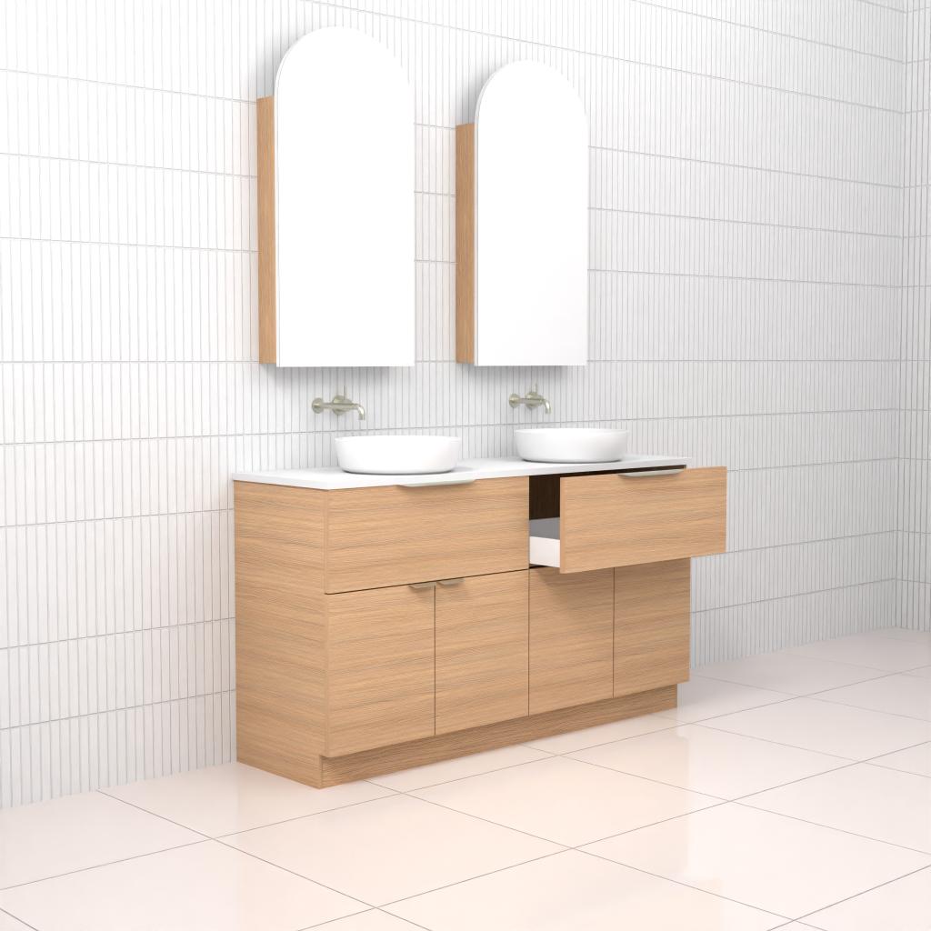 Marlee - 1500mm Nordic Oak Freestanding Vanity