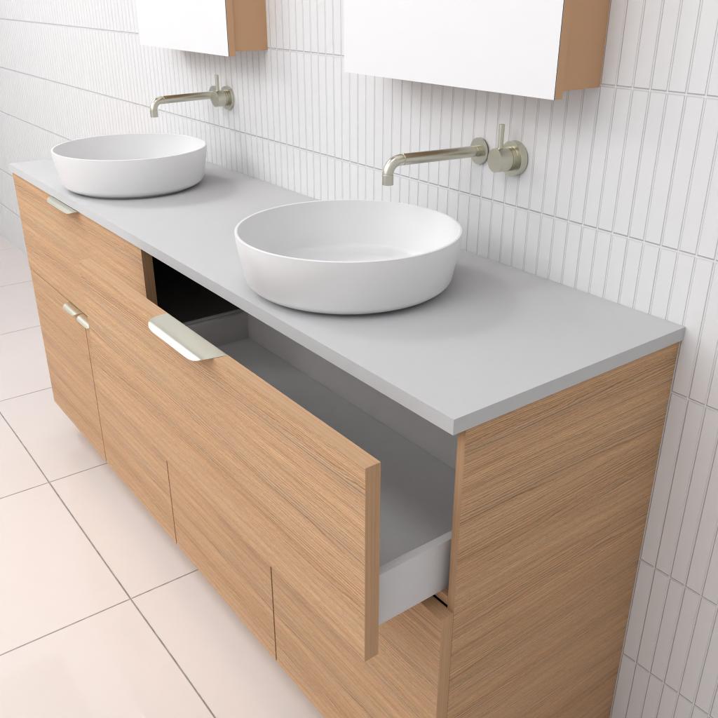 Marlee - 1800mm Nordic Oak Freestanding Vanity