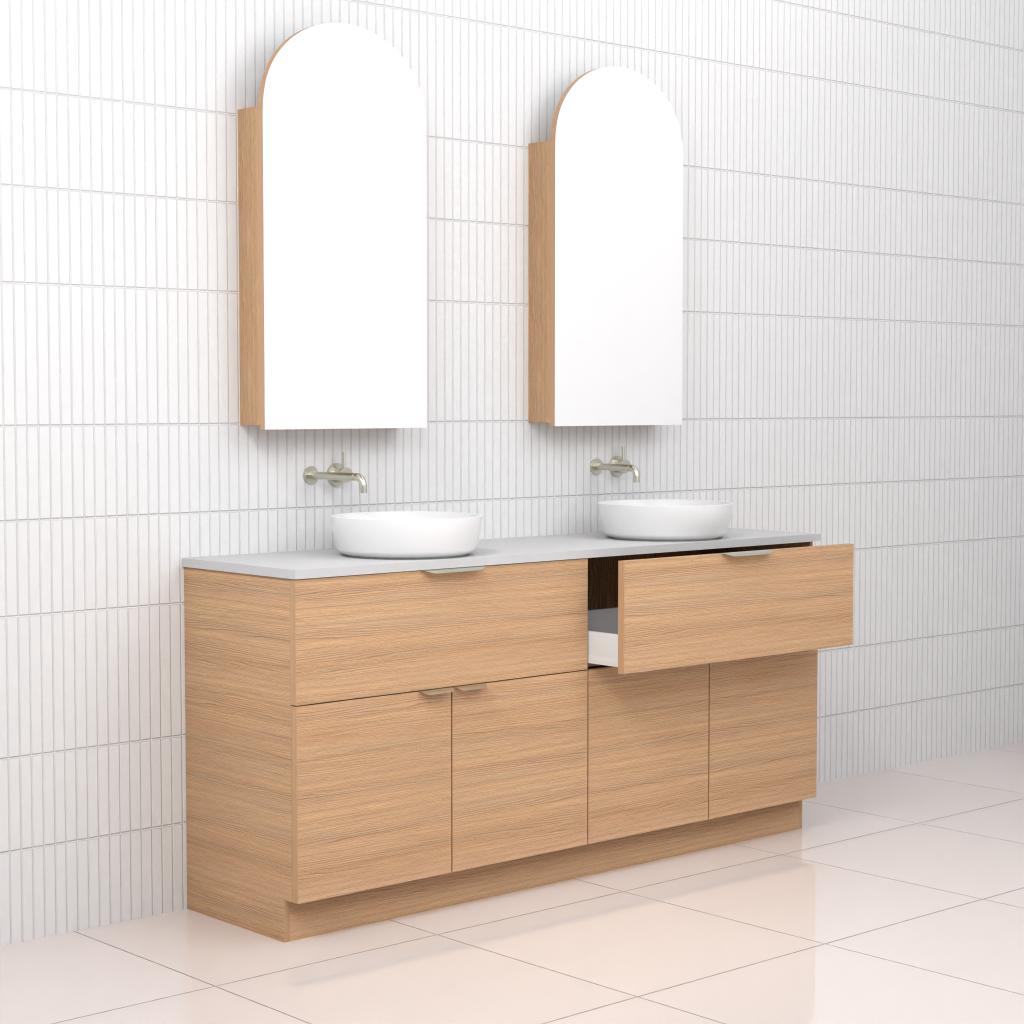 Marlee - 1800mm Nordic Oak Freestanding Vanity