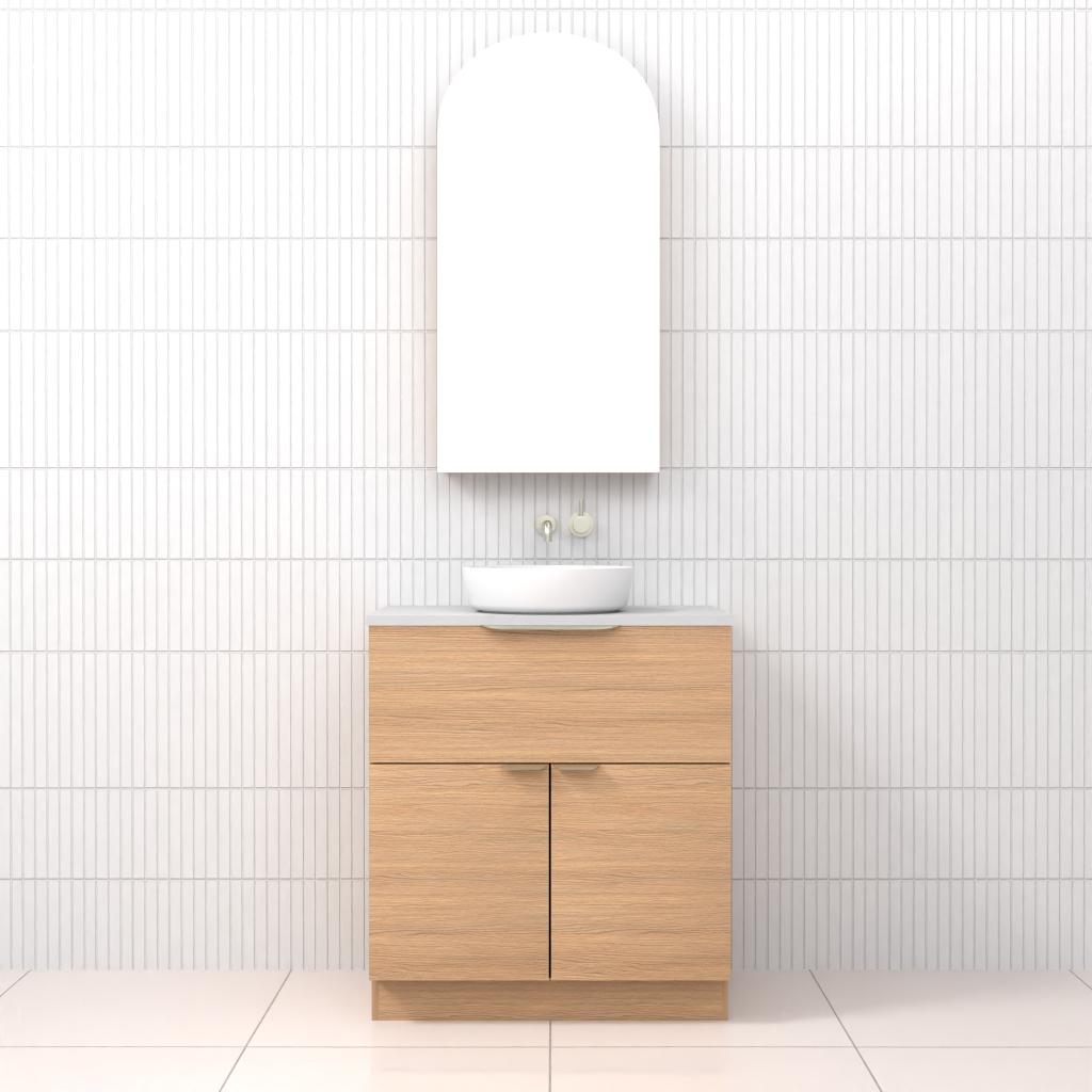 Marlee - 750mm Nordic Oak Freestanding Vanity