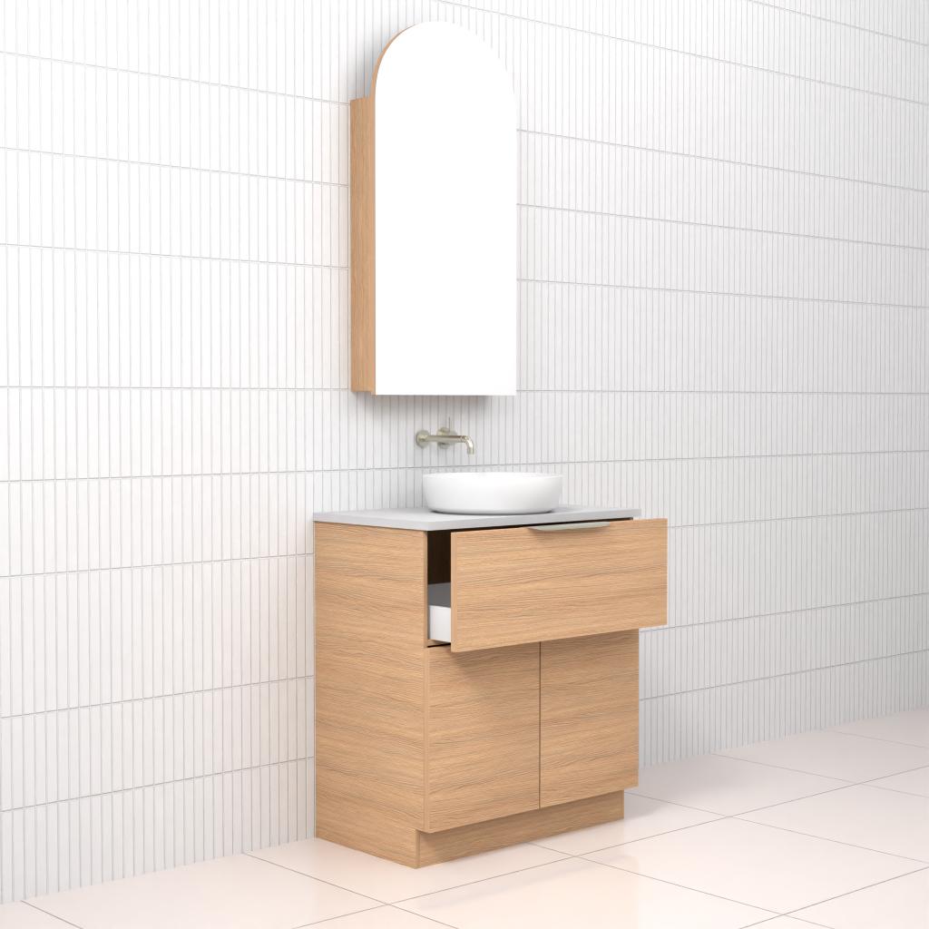 Marlee - 750mm Nordic Oak Freestanding Vanity