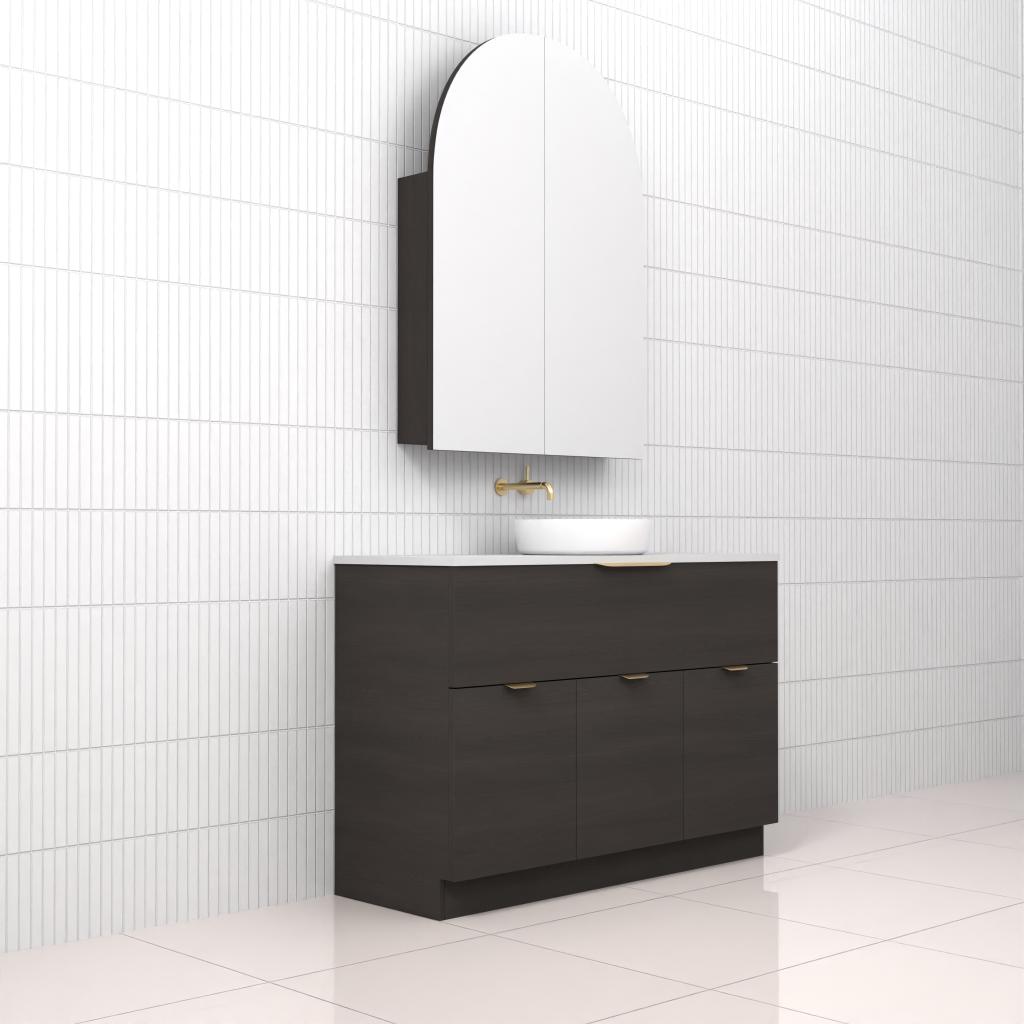 Marlee - 1200mm Smoked Onyx Freestanding Vanity