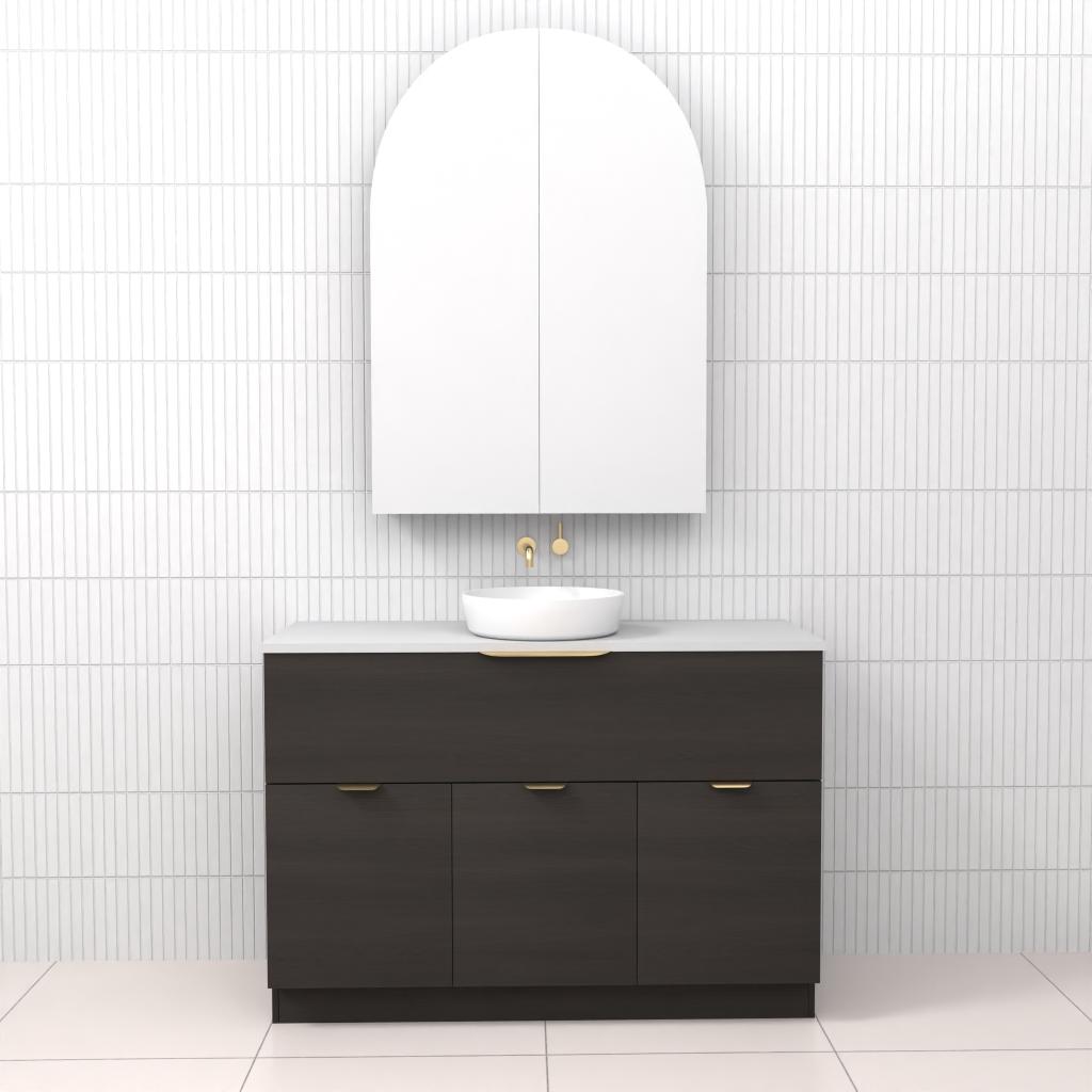 Marlee - 1200mm Smoked Onyx Freestanding Vanity