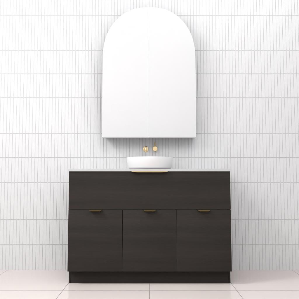 Marlee - 1200mm Smoked Onyx Freestanding Vanity