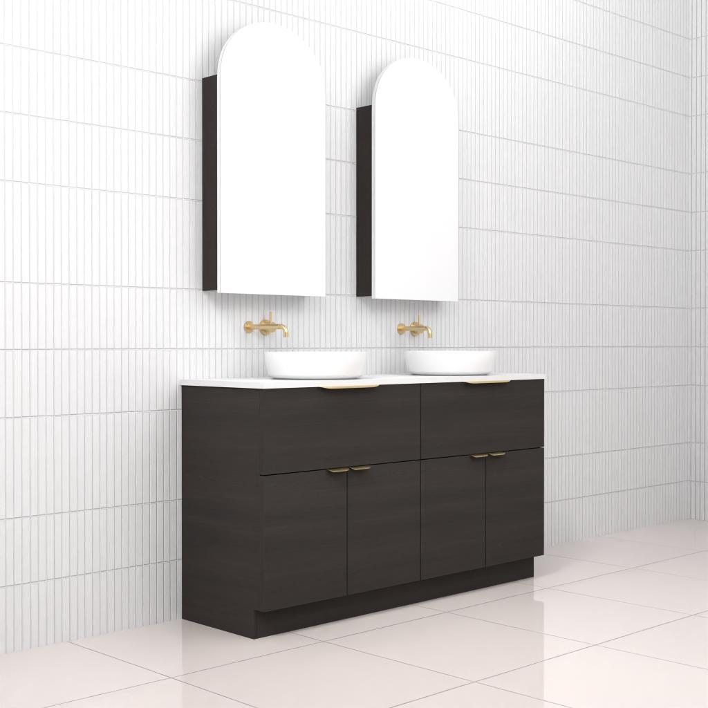 Marlee - 1500mm Smoked Onyx Freestanding Vanity