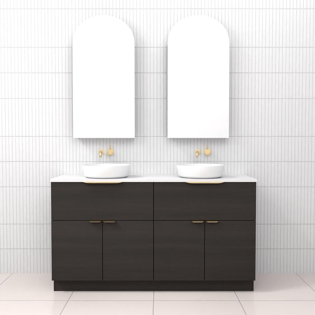Marlee - 1500mm Smoked Onyx Freestanding Vanity