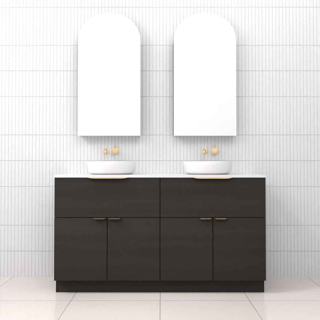 Marlee - 1500mm Smoked Onyx Freestanding Vanity