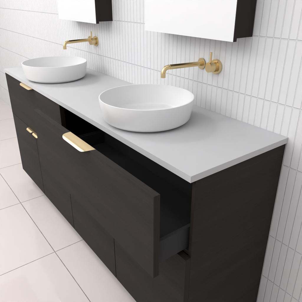 Marlee - 1800mm Smoked Onyx Freestanding Vanity