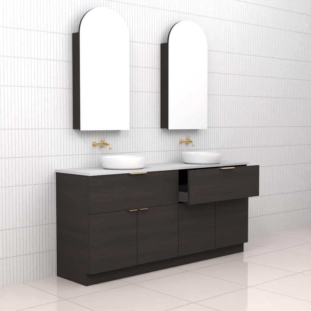 Marlee - 1800mm Smoked Onyx Freestanding Vanity